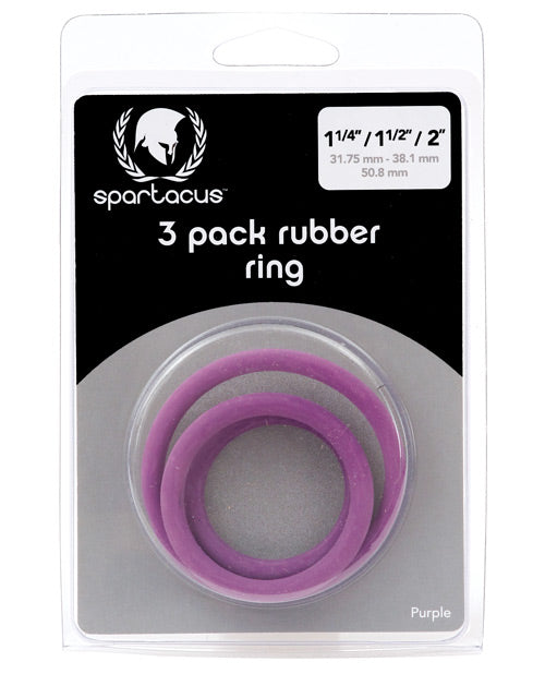 Spartacus Nitrile Cock Ring Set - Assorted Colors