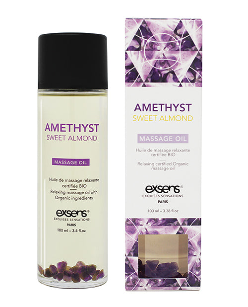 EXSENS of Paris Organic Body Oil with Stones - Assorted Crystals