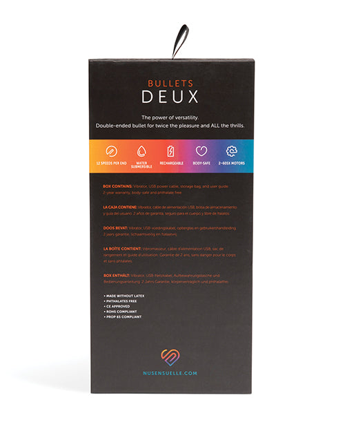 Nu Sensuelle Deux Two-Ended Bullet - Assorted Colors