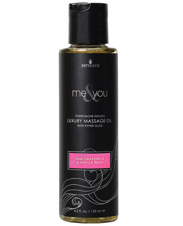 Sensuva Me & You Massage Oil 4.2 oz - Assorted Scents