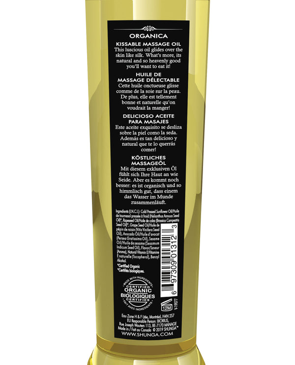 Shunga Organica Kissable Massage Oil 8 oz - Assorted Flavors