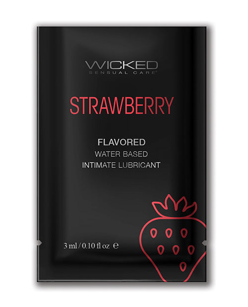Wicked Sensual Care Water Based Lubricant .1 oz - Assorted Flavors