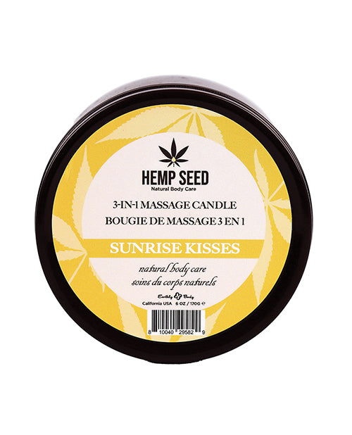 Earthly Body Summer 2023 3 in 1 Massage Candle - 6 oz Sunrise Kisses