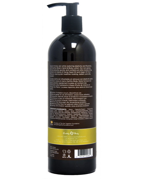 Earthly Body Velvet Lotion - 16 oz Nag Champa