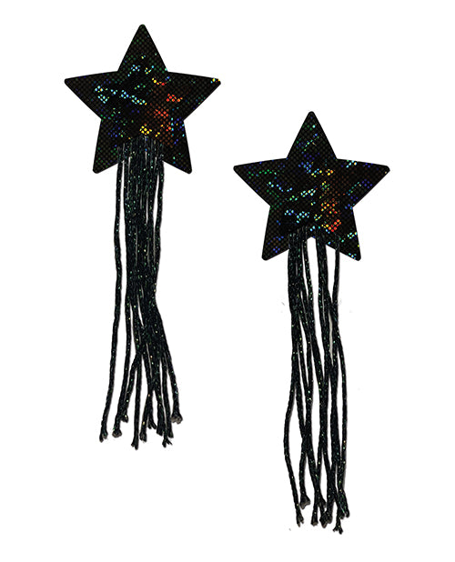 Pastease Tassel Glitter Star - Black O/S
