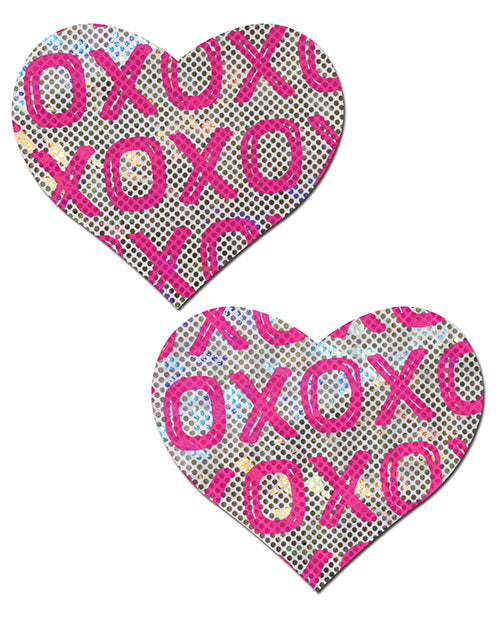 Pastease Premium Glitter XOXO Heart - Pink/White O/S