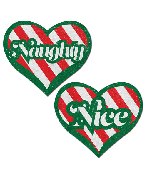 Pastease Premium Naughty/Nice Candy Canes Heart - Multicolor O/S