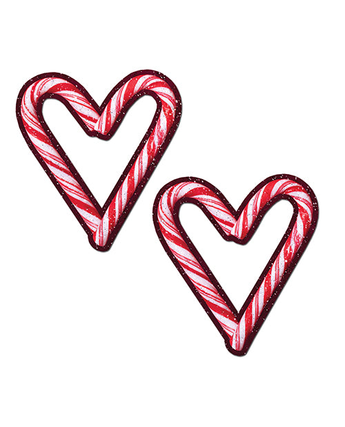 Pastease Premium Holiday Candy Cane Heart - Red/White O/S