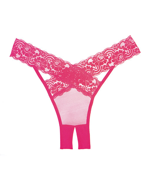 Adore Sheer & Lace Desire Panty Hot Pink O/S