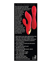 Adam & Eve Eve's Big & Curvy G Dual Stimulating Vibe - Red/Gold