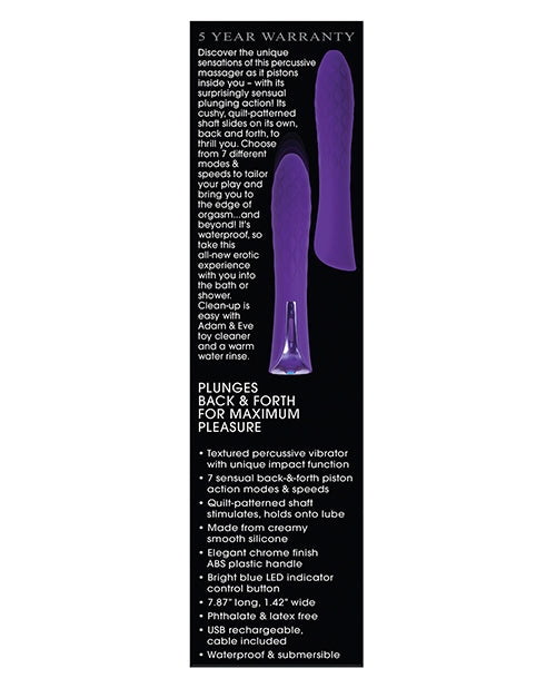 Adam & Eve Eve's Perfect Pulsating Massager - Purple