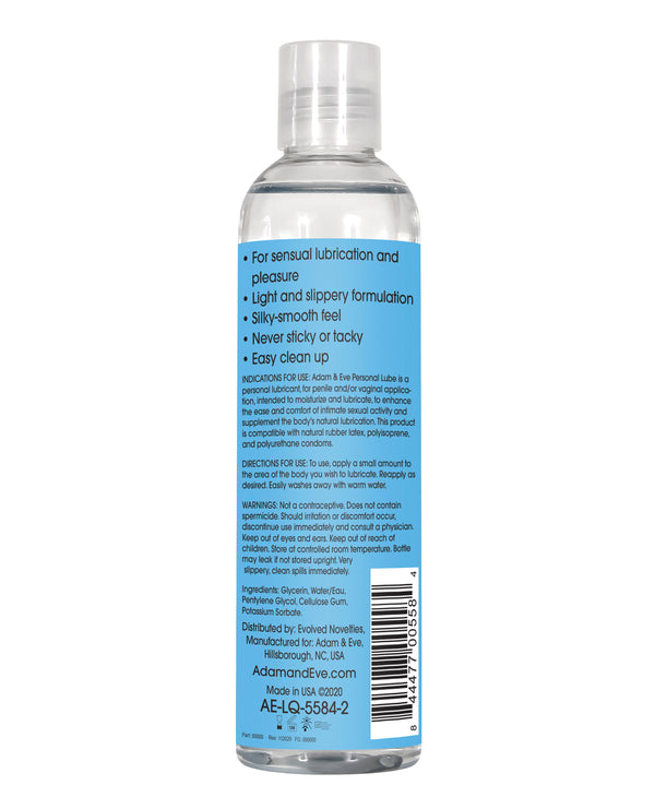 Adam & Eve Personal Water Based Lube - 8oz
