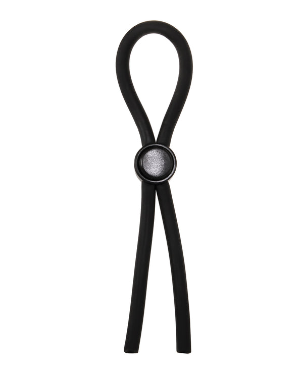 Adam & Eve Adam's Deluxe Penis Ring Sampler - Black/Smoke