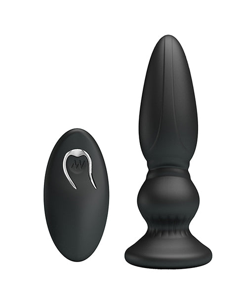 Mr. Play Vibrating Anal Plug w/Remote - Black