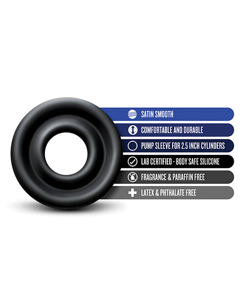 Blush Performance Silicone Pump Sleeve Large - Black