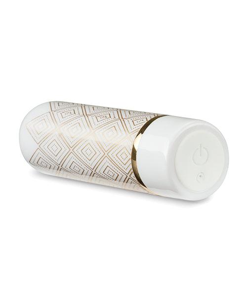 Blush The Collection Glitzy Deco Rechargeable Bullet - Gold