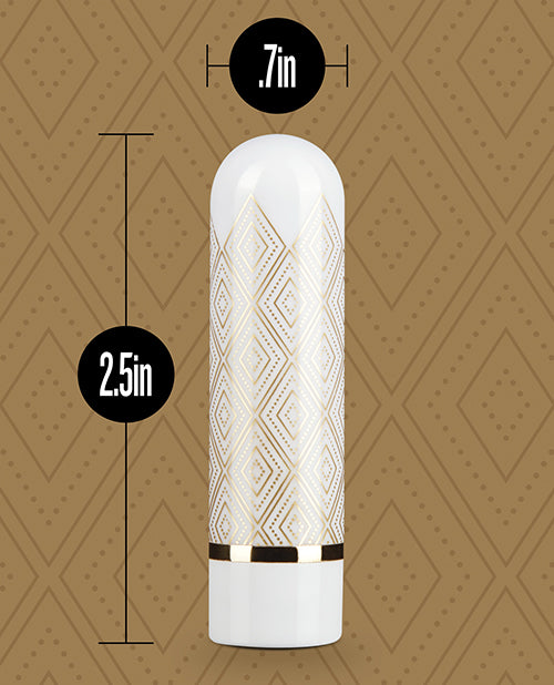 Blush The Collection Glitzy Deco Rechargeable Bullet - Gold
