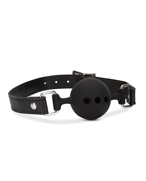 Blush Noir Breathable Silicone Ball Gag - Black
