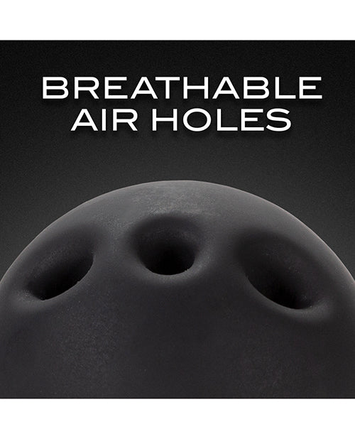 Blush Noir Breathable Silicone Ball Gag - Black
