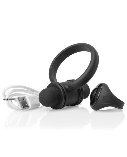 Screaming O My Secret Bullet & Ring for Him - Black