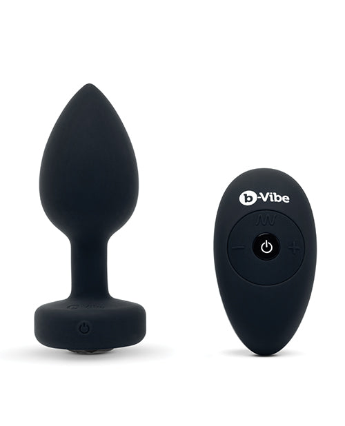 b-Vibe Remote Control Vibrating Jewel Plug (M/L) - Assorted Colors