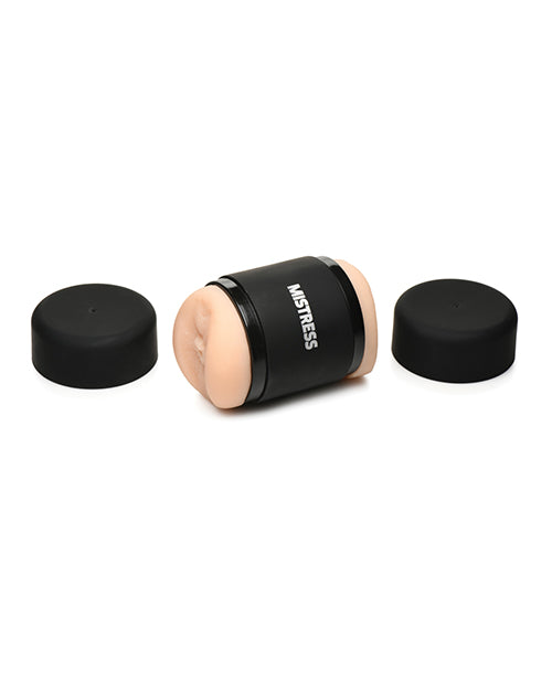 Curve Novelties Mistress Double Shot Mini Masturbator Ass & Mouth - Light