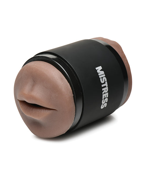 Curve Novelties Mistress Double Shot Mini Masturbator Ass & Mouth - Dark