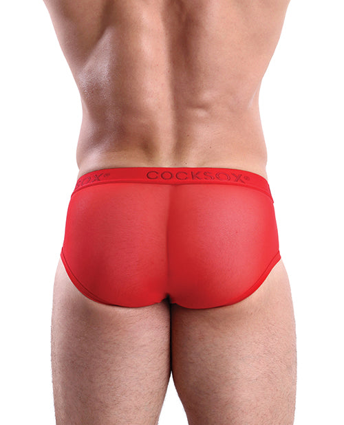 Cocksox Mesh Contour Pouch Sports Brief Fiery Red MD