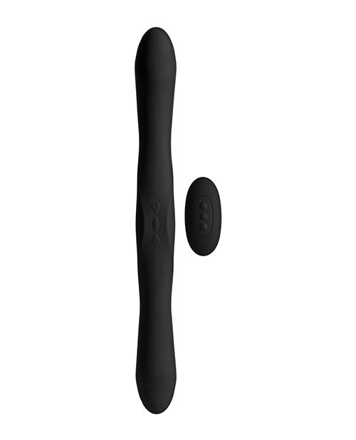 Kink Dual Flex Silicone Vibrator w/Wireless Remote - Black