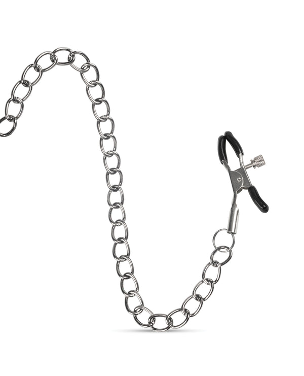 Easy Toys Ball Gag w/Nipple Clamps - Black