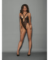 Euphoria Halter Teddiette w/Hose Black O/S