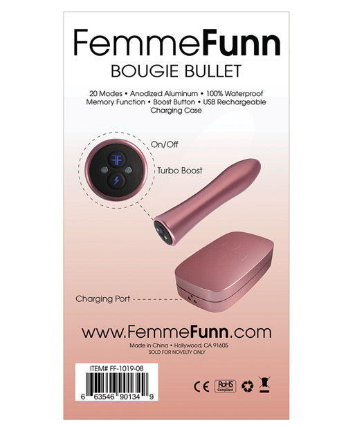 Femme Funn Bougie Bullet - Rose Gold