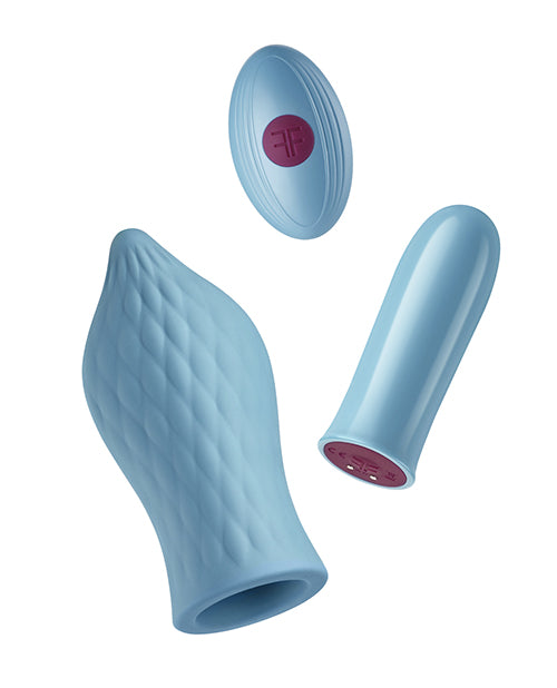 Femme Funn Versa Bullet w/Tongue Sleeve - Light Blue
