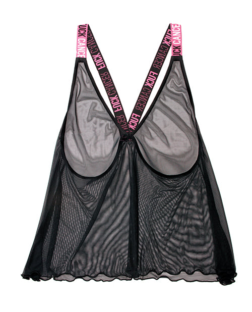 Vibes Fuck Cancer Tank Top - Black