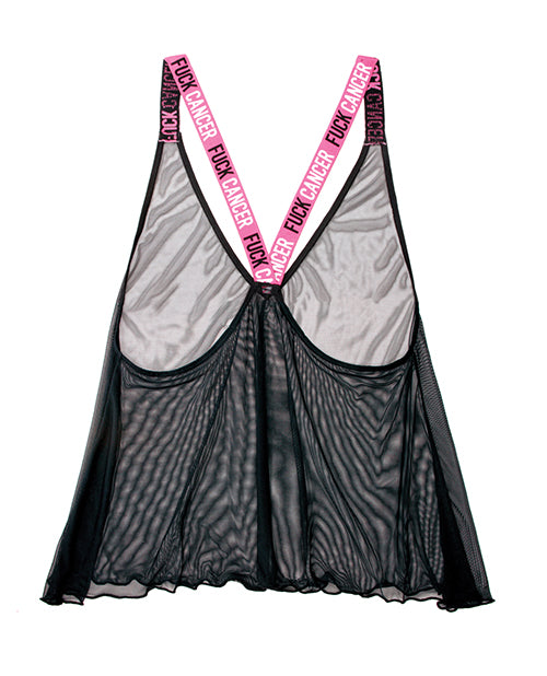 Vibes Fuck Cancer Tank Top - Black