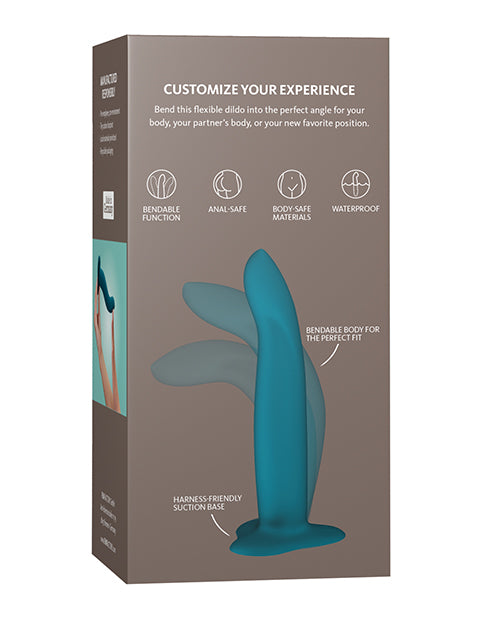 Fun Factory Limba Flex Dildo - Medium Deep Sea Blue