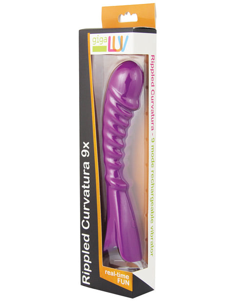 GigaLuv Rippled Curvatura Vibe 9 Functions - Purple