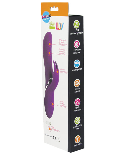 GigaLuv Rechargeable Le Lavish Rabbit 10 Functions - Purple