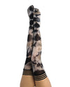 Kix'ies Mackenzie Tie Die Thigh High Black/Tan A