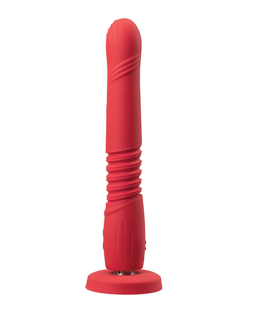 =Lovense Gravity Thrusting Dildo - Red