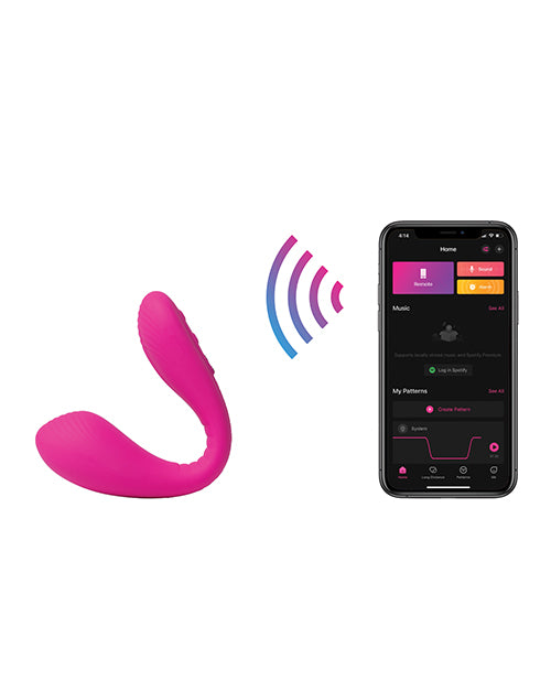 Lovense Dolce (previously Quake) Adjustable Dual Stimulator - Pink