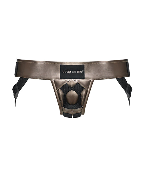 Strap On Me Leatherette Harness Curious - Bronze O/S