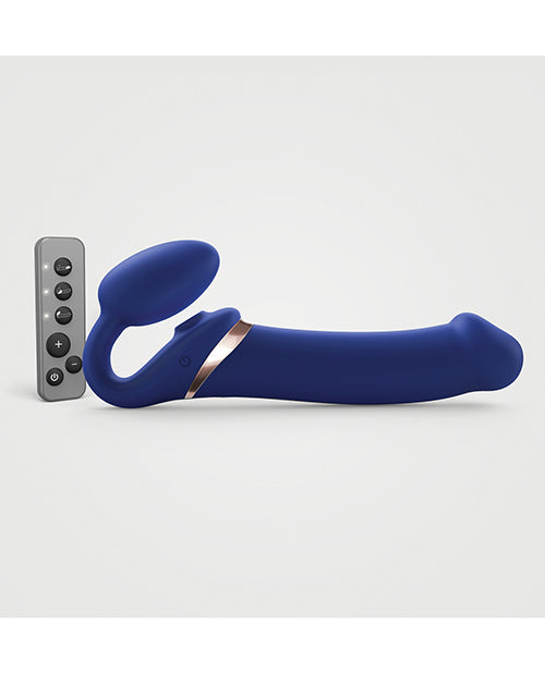 Strap On Me Multi Orgasm Bendable Strapless Strap On Extra Large - Night Blue