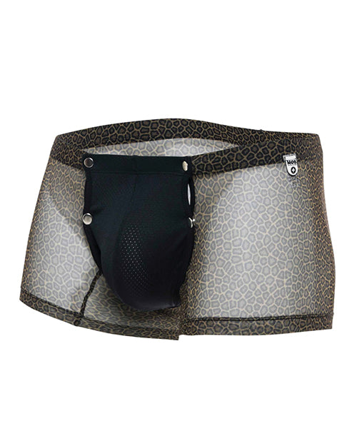 Male Basics Sinful Magic Leopard Pouch Boxer Black S/M