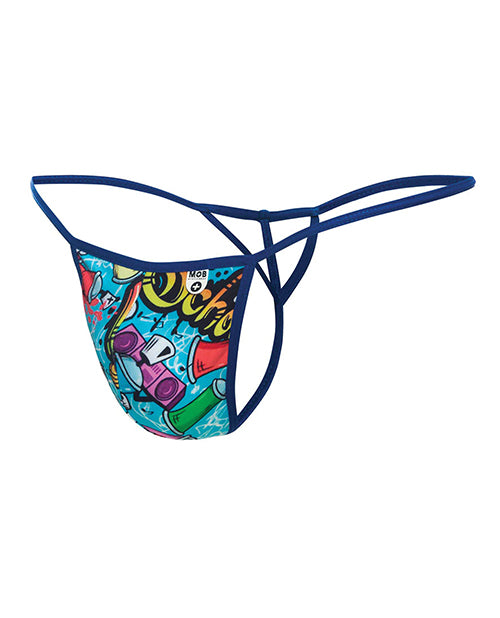 Male Basics Sinful Hipster Wow T Thong G-String Print LG
