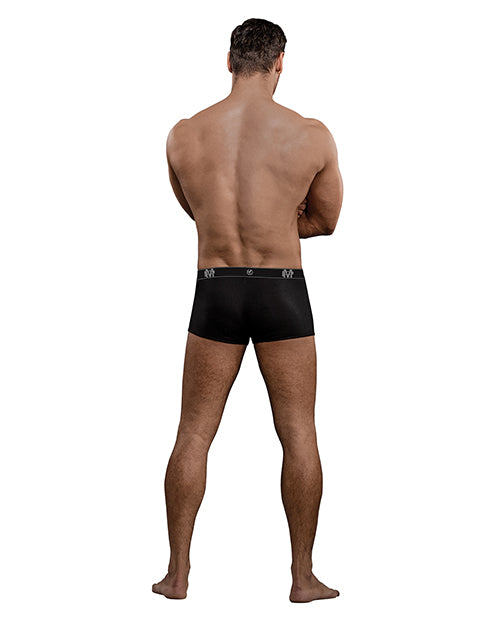 Bamboo Low Rise Pouch Enhancer Short - Black
