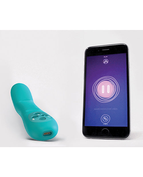 MysteryVibe Poco Bendable Vibrator w/2 Motors - Turquoise