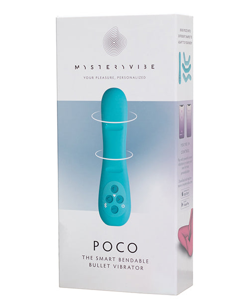 MysteryVibe Poco Bendable Vibrator w/2 Motors - Turquoise