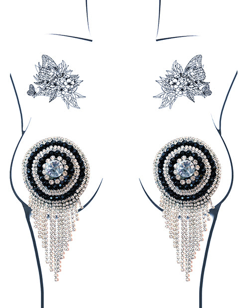 Neva Nude Burlesque Bohemian Rhapsody Jewel Reusable Silicone Nipztix - Crystal O/S