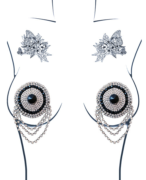 Neva Nude Burlesque La Vie Boheme Jewel Reusable Silicone Nipztix - Crystal O/S